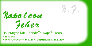 napoleon feher business card